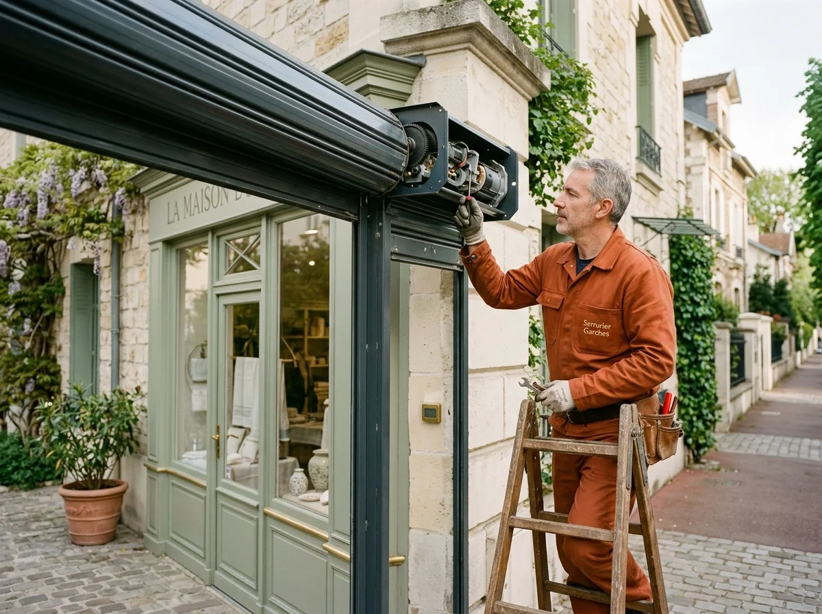 Rideau métallique commerce - Serrurier Garches